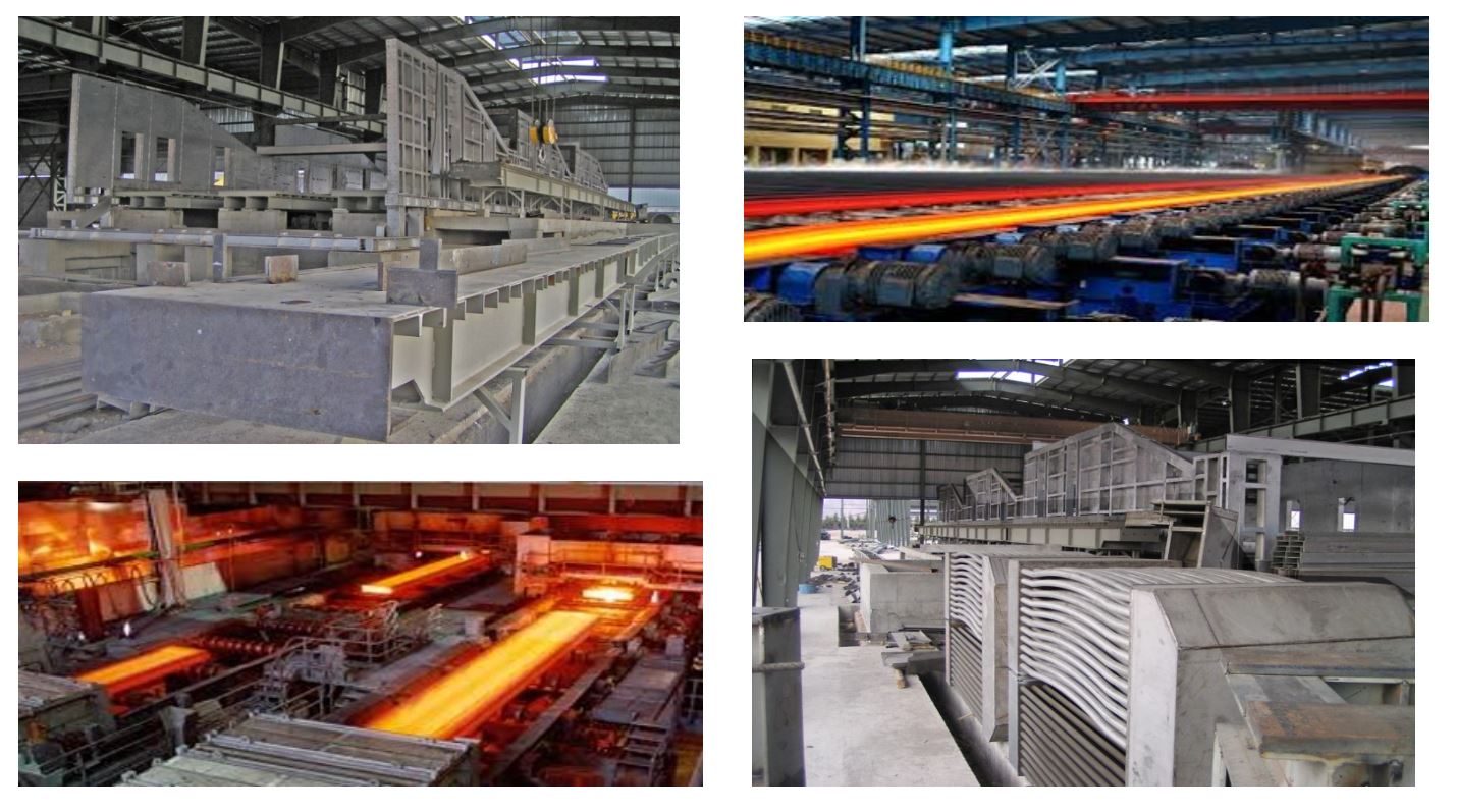 Steel industry production line