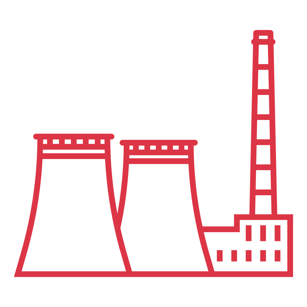Power generation plant icon